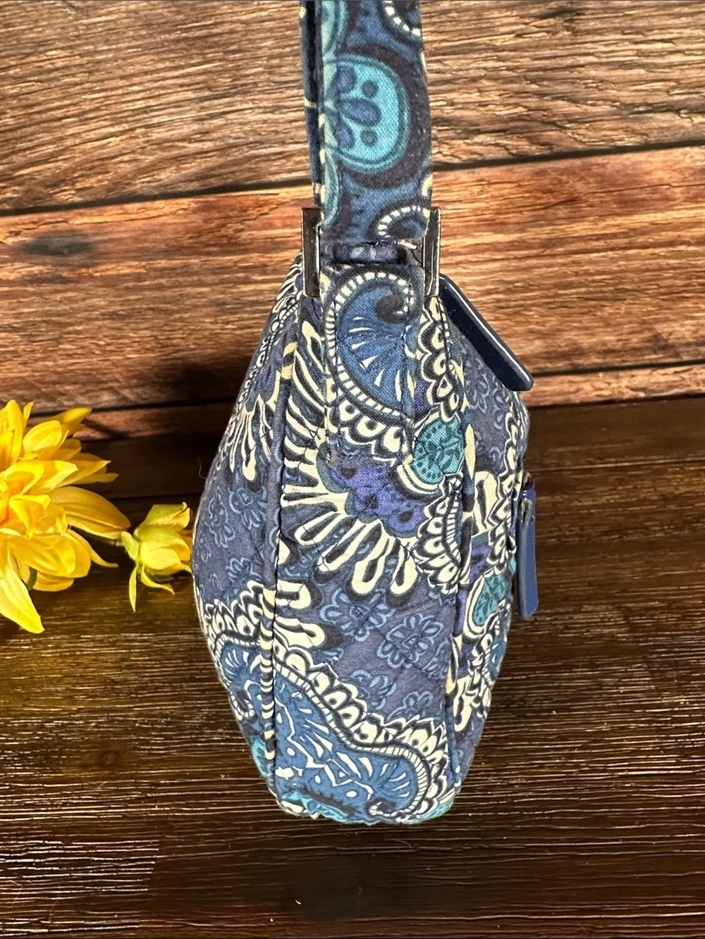 Vera Bradley Blue Paisley Crossbody Shoulder Bag!